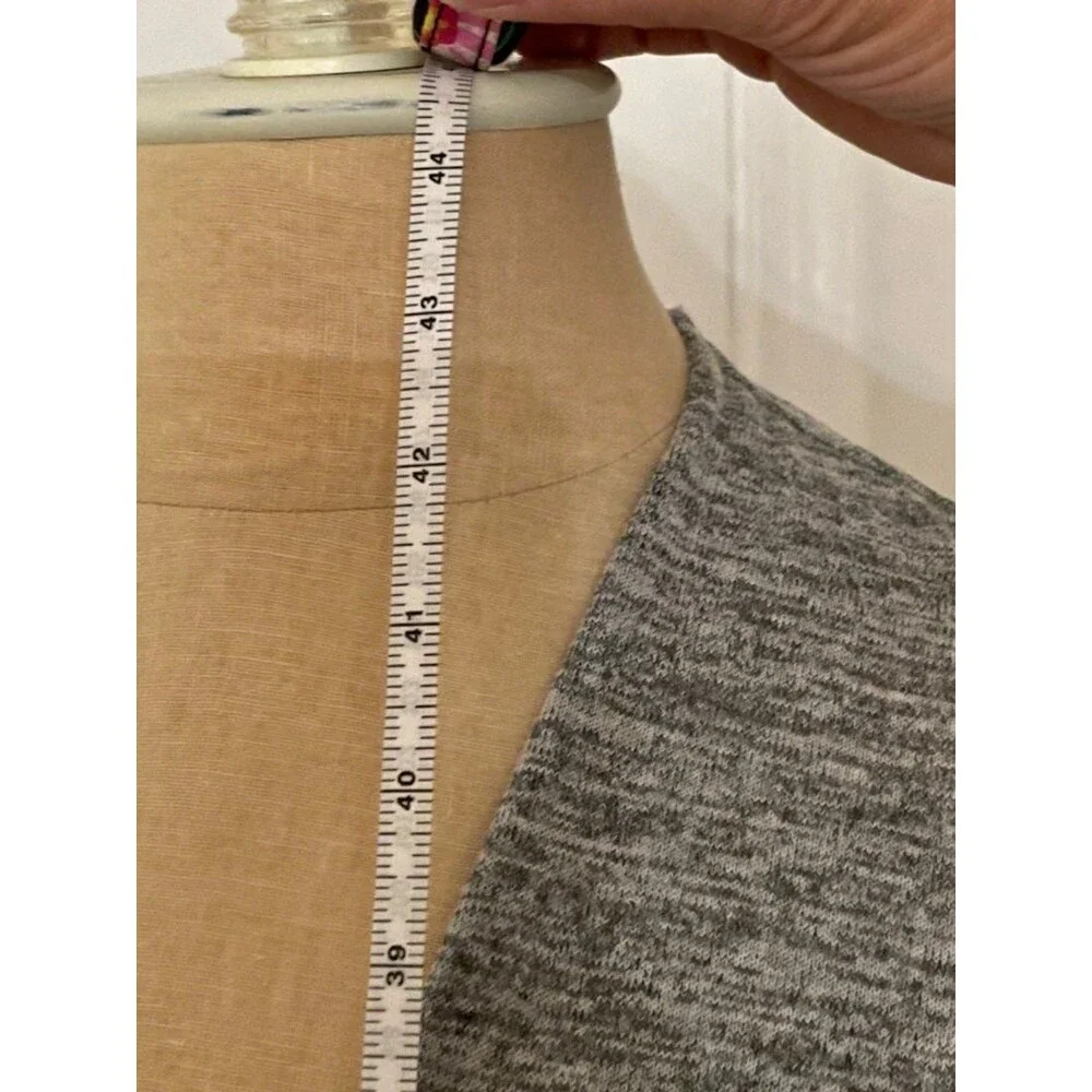 Lularoe Joy long vest in grey small - Picture 5 of 7